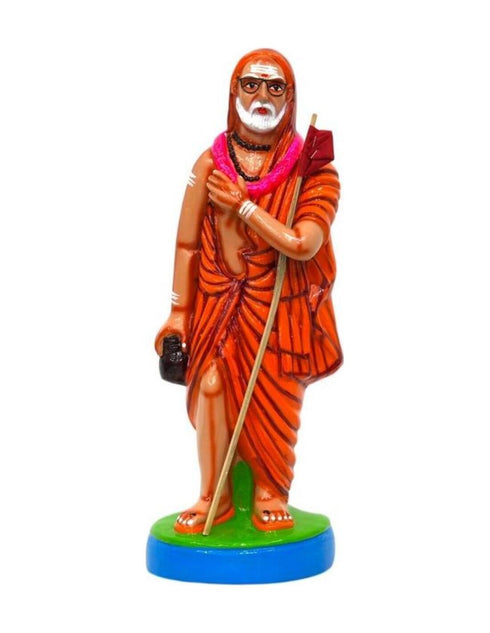 Navarathri Art and Gallery Maha Periyavar Standing Papier Mâché Doll