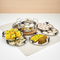 Vinod Doniv Triply Stainless Steel 6 Plates and 1 Multipurpose Kadai Steamer for Idli Dhokla Momos Heavy Guage Idli Dhokla Cooker Induction and Gas Stove Compatible 2 Idli 1 Mini Idli 1 Patra Momos 2 Khaman Dhokla