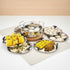 Vinod Doniv Triply Stainless Steel 6 Plates and 1 Multipurpose Kadai Steamer for Idli Dhokla Momos Heavy Guage Idli Dhokla Cooker Induction and Gas Stove Compatible 2 Idli 1 Mini Idli 1 Patra Momos 2 Khaman Dhokla