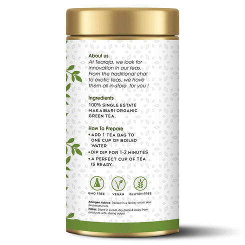 Tea Raja - Makaibari Organic Green Tea 30 Teabags
