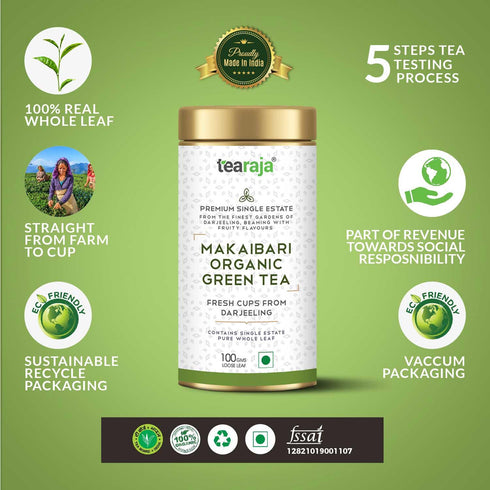 Tea Raja - Makaibari Organic Green Tea