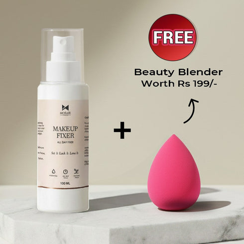 Moraze Cosmetics All Day Ultimate Waterproof Makeup Fixer FREE Beauty Blender