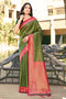Deeva Sarees Green Banarasi Silk Saree