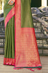 Deeva Sarees Green Banarasi Silk Saree
