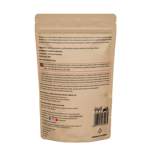 Neuherbs Manjistha Powder for Clean and Glowing Skin