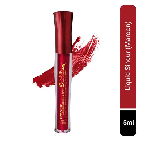 Keya Seth Aromatherapy Aromatic 100% Natural Liquid Sindoor (Maroon)