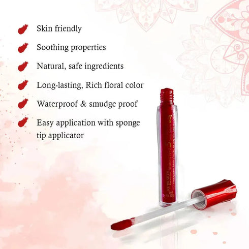 Keya Seth Aromatherapy Aromatic 100% Natural Liquid Sindoor (Maroon)
