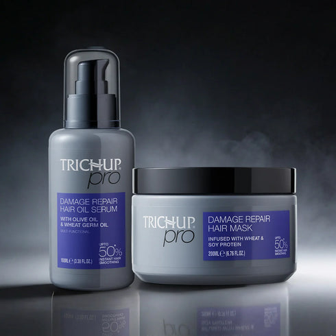 Vasuestore Trichup Pro Damage Repair & Instant Smoothing Hair Care Combo Oil Serum