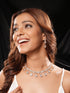 Gold Plated Kundan Polki Studded Designer Bridesmaid Minimal Necklace Jewellery Set