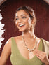 Gold Plated AD Zircon Studded Beads Maala Jewellery Set