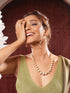 Gold Plated AD Zircon Studded Beads Maala Jewellery Set