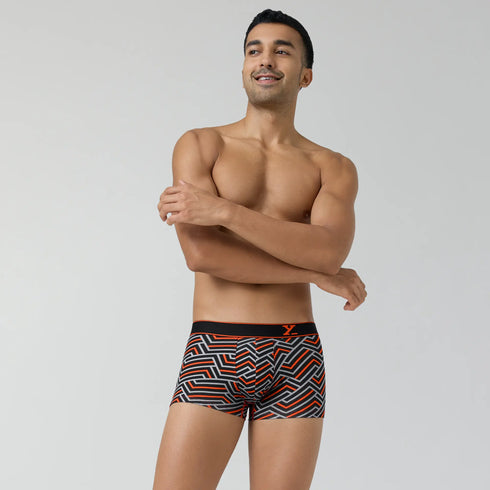 XYXX Parallax Cotton Trunks Black Stripes