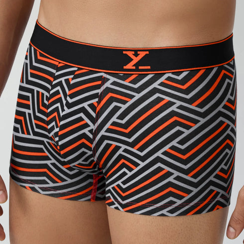 XYXX Parallax Cotton Trunks Black Stripes