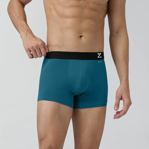 XYXX Aero Traq Cotton Trunks Blue Black Green Red(Pack of 6)