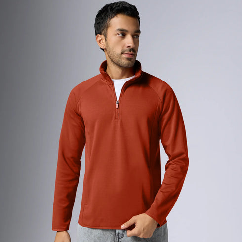 XYXX Alpha Half Zip Sweatshirt Auburn Red