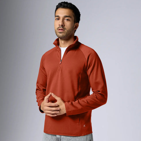 XYXX Alpha Half Zip Sweatshirt Auburn Red