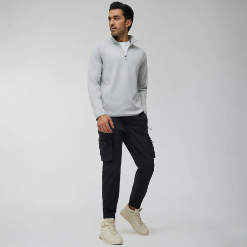 XYXX Alpha Half Zip Sweatshirt Moon Grey