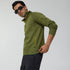 XYXX Alpha Half Zip Sweatshirt Olive Green