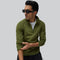 XYXX Alpha Half Zip Sweatshirt Olive Green