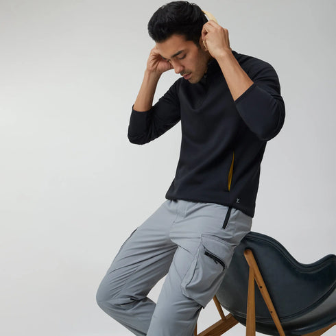 XYXX Alpha Half Zip Sweatshirt Pitch Black