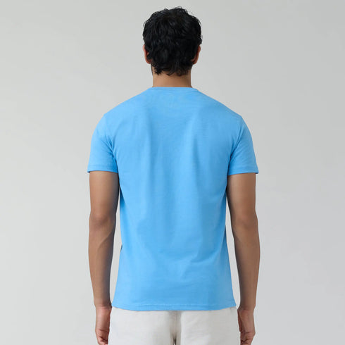 XYXX Code Cotton Rich T-shirts Azure Blue