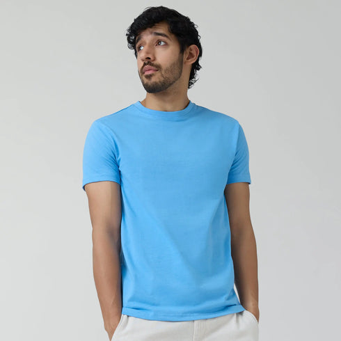XYXX Code Cotton Rich T-shirts Azure Blue