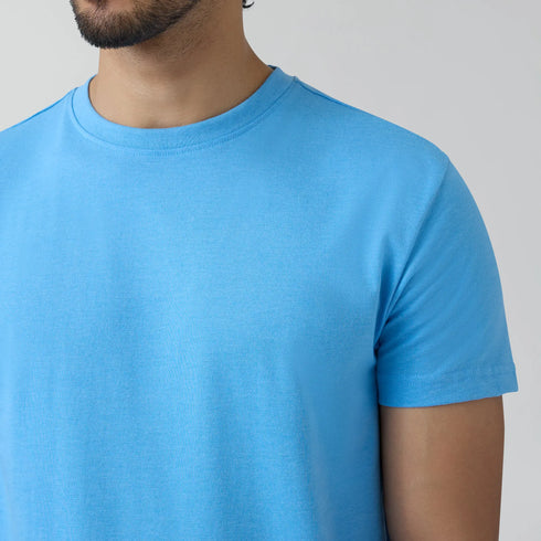 XYXX Code Cotton Rich T-shirts Azure Blue