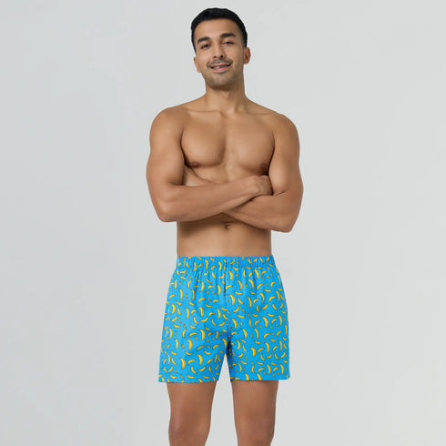 XYXX Remix Cotton Boxers Banana Blue