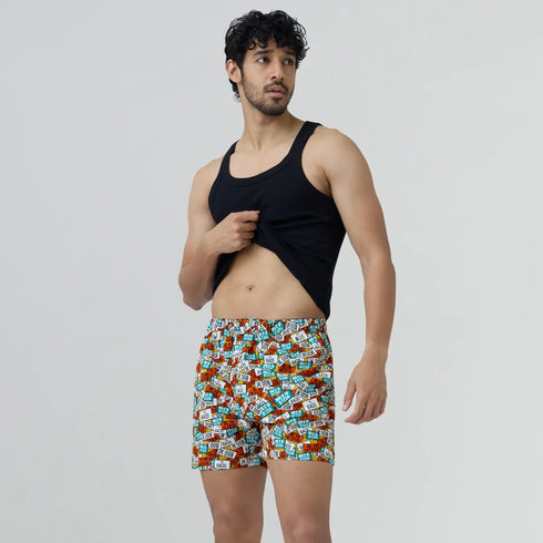 XYXX Remix Cotton Boxers Plate Orange
