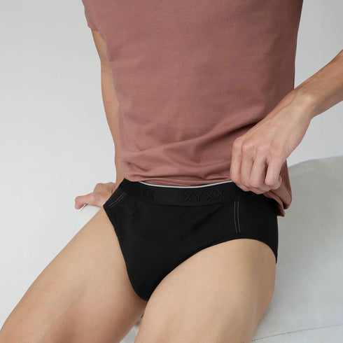 XYXX Crux Cotton Stretch Briefs Pitch Black