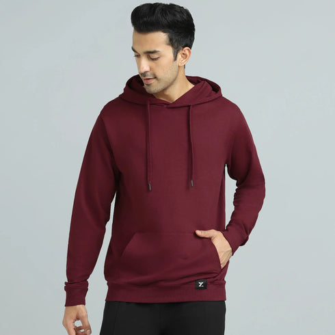 XYXX Cruze French Terry Cotton Hoodies Auburn Red