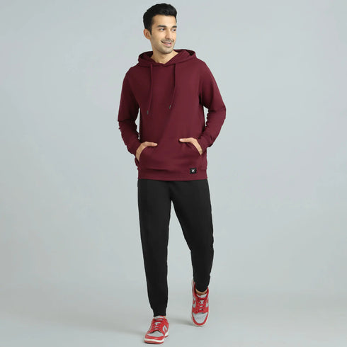 XYXX Cruze French Terry Cotton Hoodies Auburn Red
