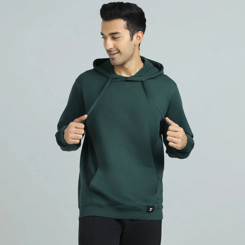 XYXX Cruze French Terry Cotton Hoodies Forest Green