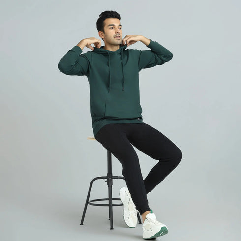 XYXX Cruze French Terry Cotton Hoodies Forest Green