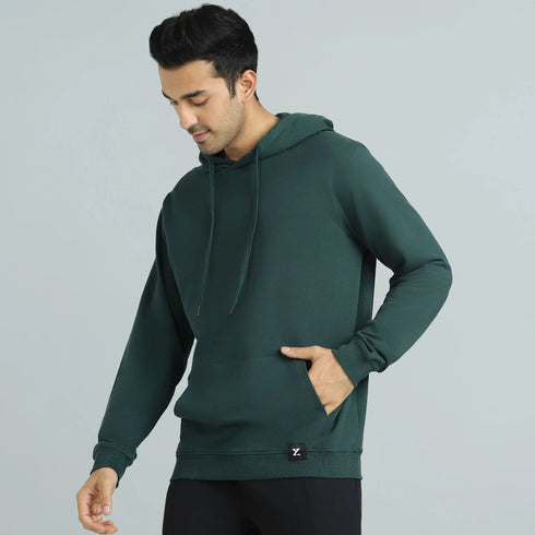 XYXX Cruze French Terry Cotton Hoodies Forest Green