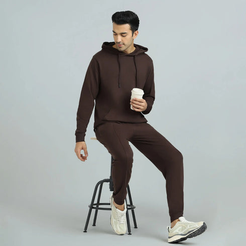 XYXX Cruze French Terry Cotton Hoodies Malt Brown
