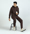 XYXX Cruze French Terry Cotton Hoodie and Joggers Co-Ord Set Malt Brown