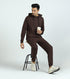 XYXX Cruze French Terry Cotton Hoodie and Joggers Co-Ord Set Malt Brown
