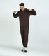 XYXX Cruze French Terry Cotton Hoodie and Joggers Co-Ord Set Malt Brown