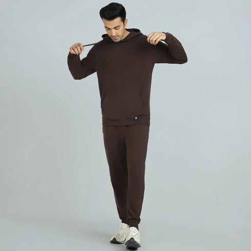 XYXX Cruze French Terry Cotton Hoodies Malt Brown