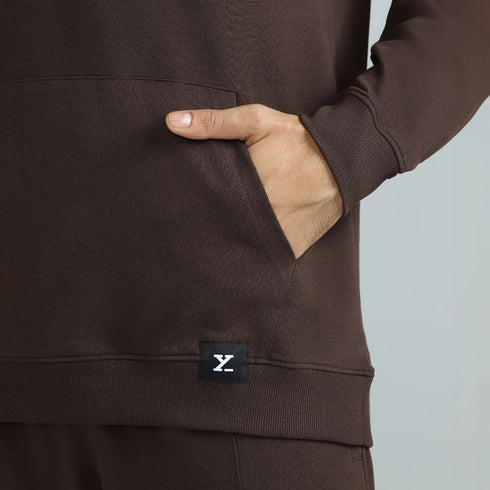 XYXX Cruze French Terry Cotton Hoodies Malt Brown
