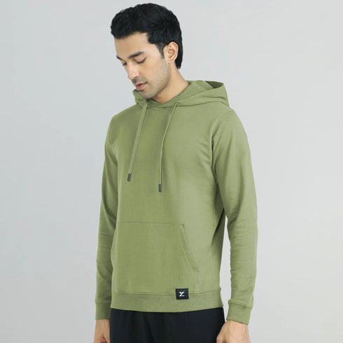 XYXX Cruze French Terry Cotton Hoodies Olive Green