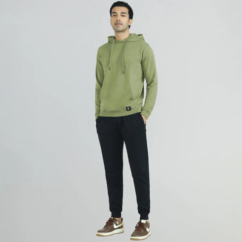 XYXX Cruze French Terry Cotton Hoodies Olive Green