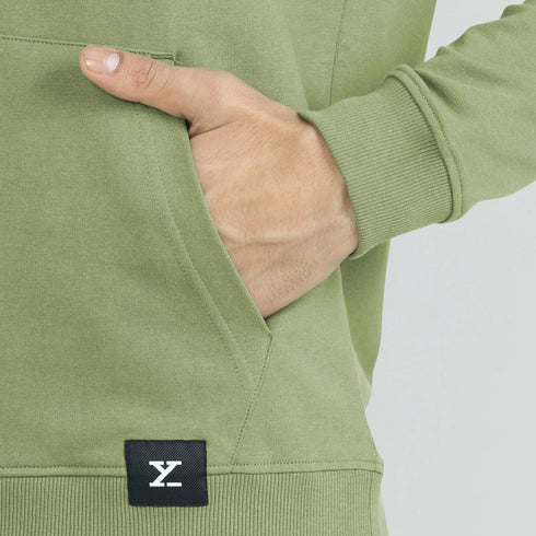 XYXX Cruze French Terry Cotton Hoodies Olive Green