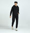 XYXX Cruze French Terry Cotton Hoodie and Joggers Co-Ord Set Pitch Black