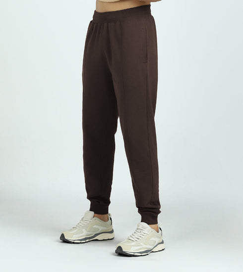 XYXX Cruze French Terry Cotton Hoodie and Joggers Co-Ord Set Malt Brown