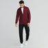 XYXX Cruze French Terry Cotton Zip Ups Auburn Red