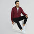 XYXX Cruze French Terry Cotton Zip Ups Auburn Red