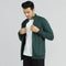XYXX Cruze French Terry Cotton Zip Ups Forest Green