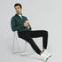 XYXX Cruze French Terry Cotton Zip Ups Forest Green